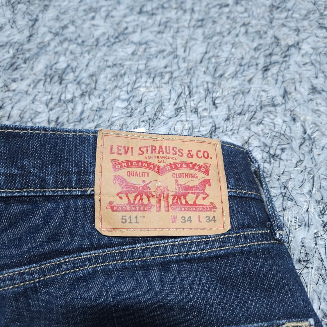 리바이스511) 허리34-35 남자 일자청바지 / 왕눈이샵 상품이미지7