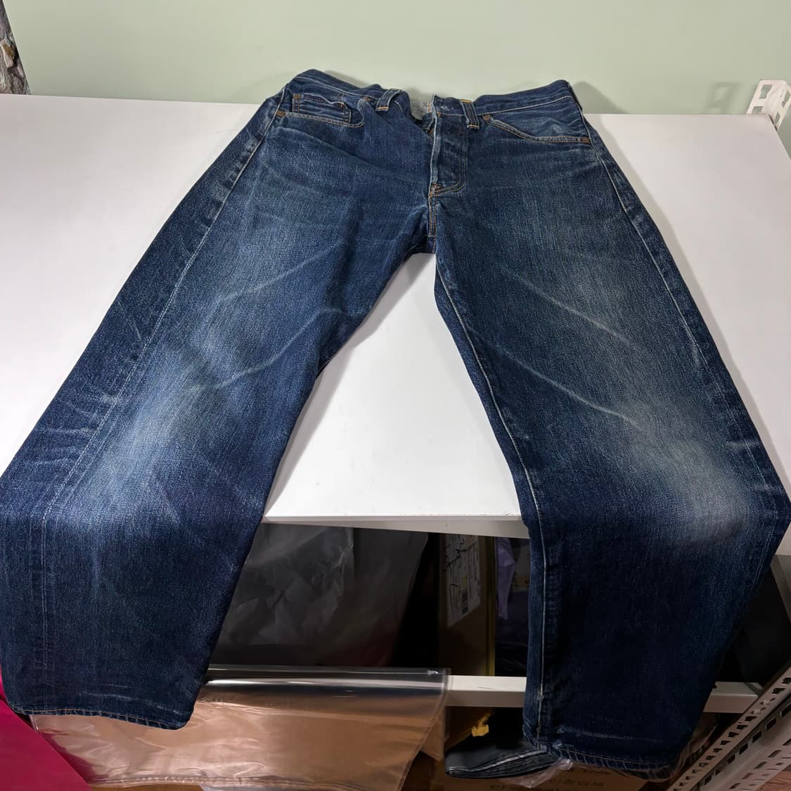 32 90s 리바이스 LVC 201XX 발렌시아 신치백 데님팬츠 상품이미지5