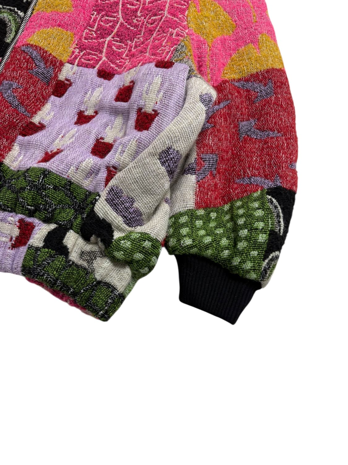 자라 울 혼방 패치워크 보머 재킷 상품이미지5