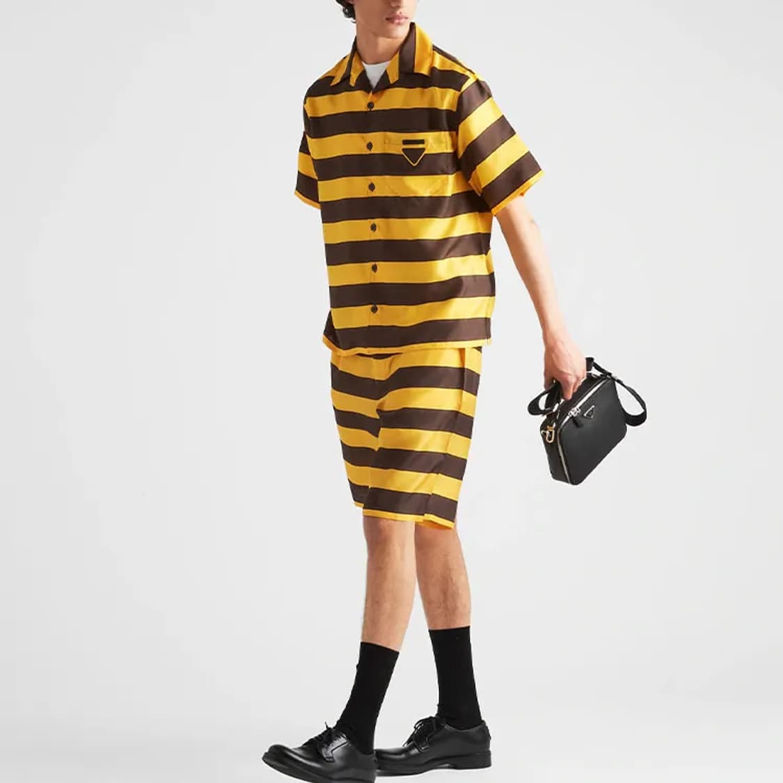 프라다 스트라이프 반팔 셔츠 상품이미지2