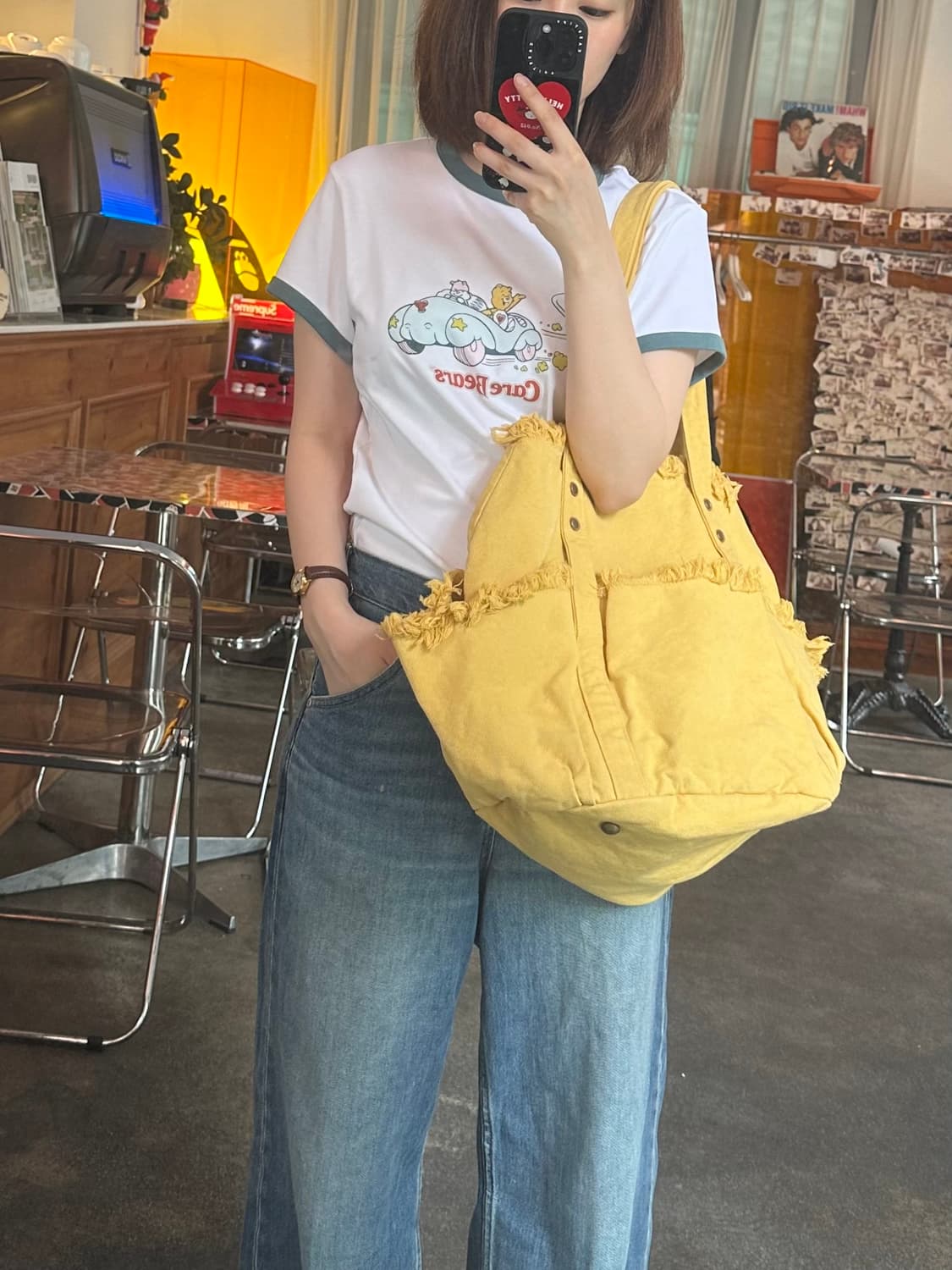 Kapital Fringe bag 캐피탈 프린지 옐로우 숄더백 상품이미지2