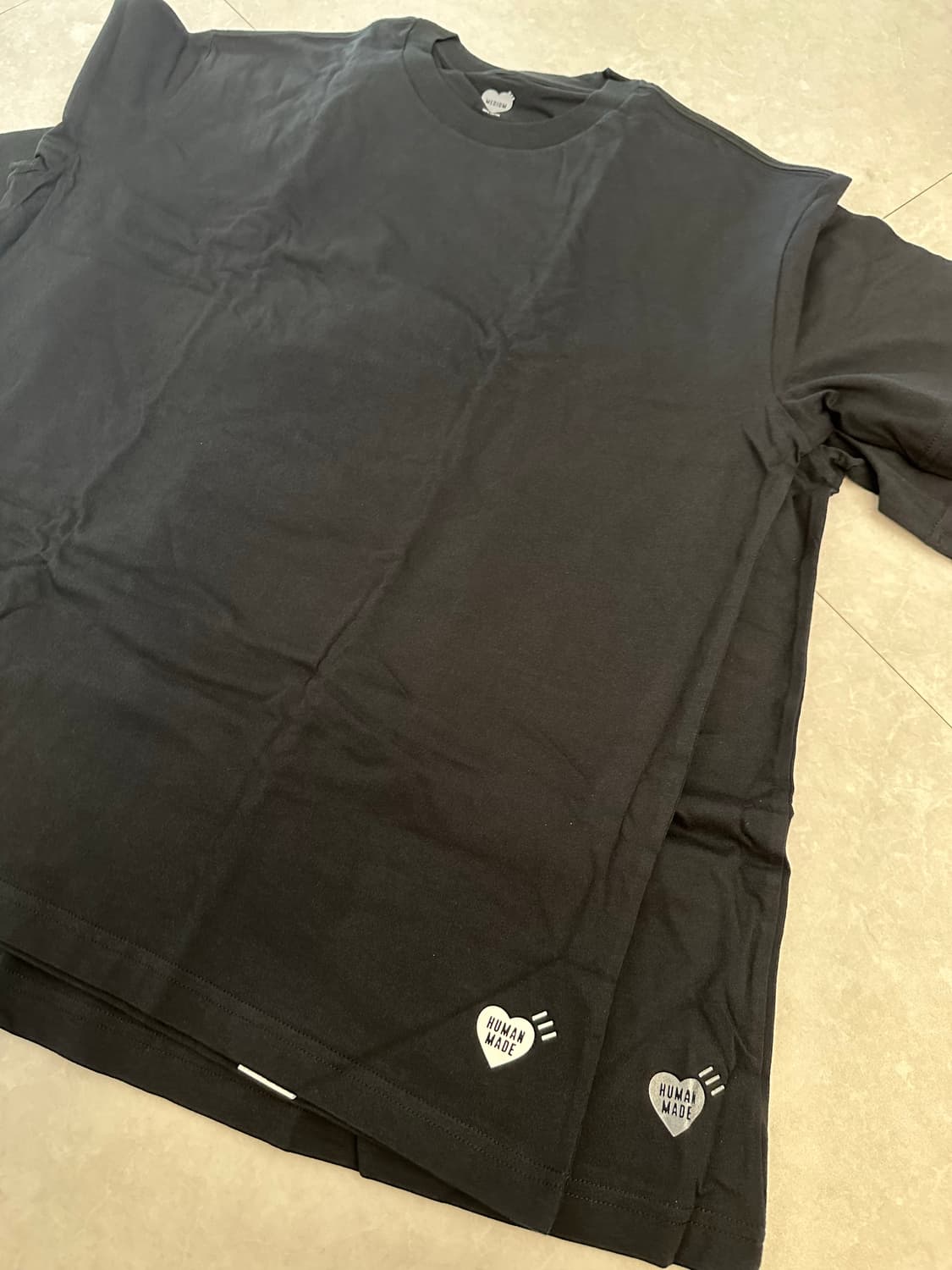휴먼 메이드 티셔츠 블랙 (2팩) M 상품이미지3