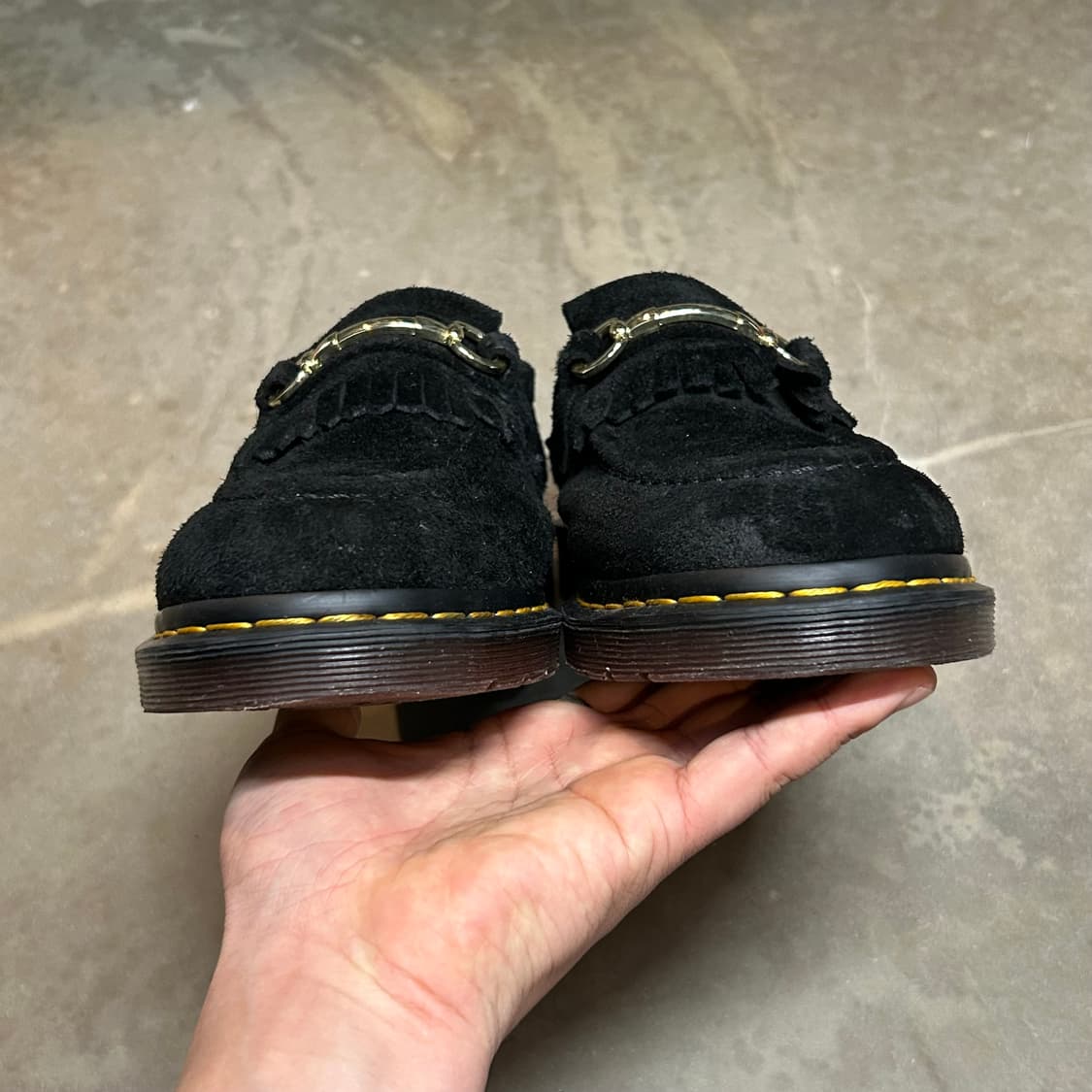 270) 닥터마틴 스웨이드 스나플 로퍼 블랙 상품이미지6