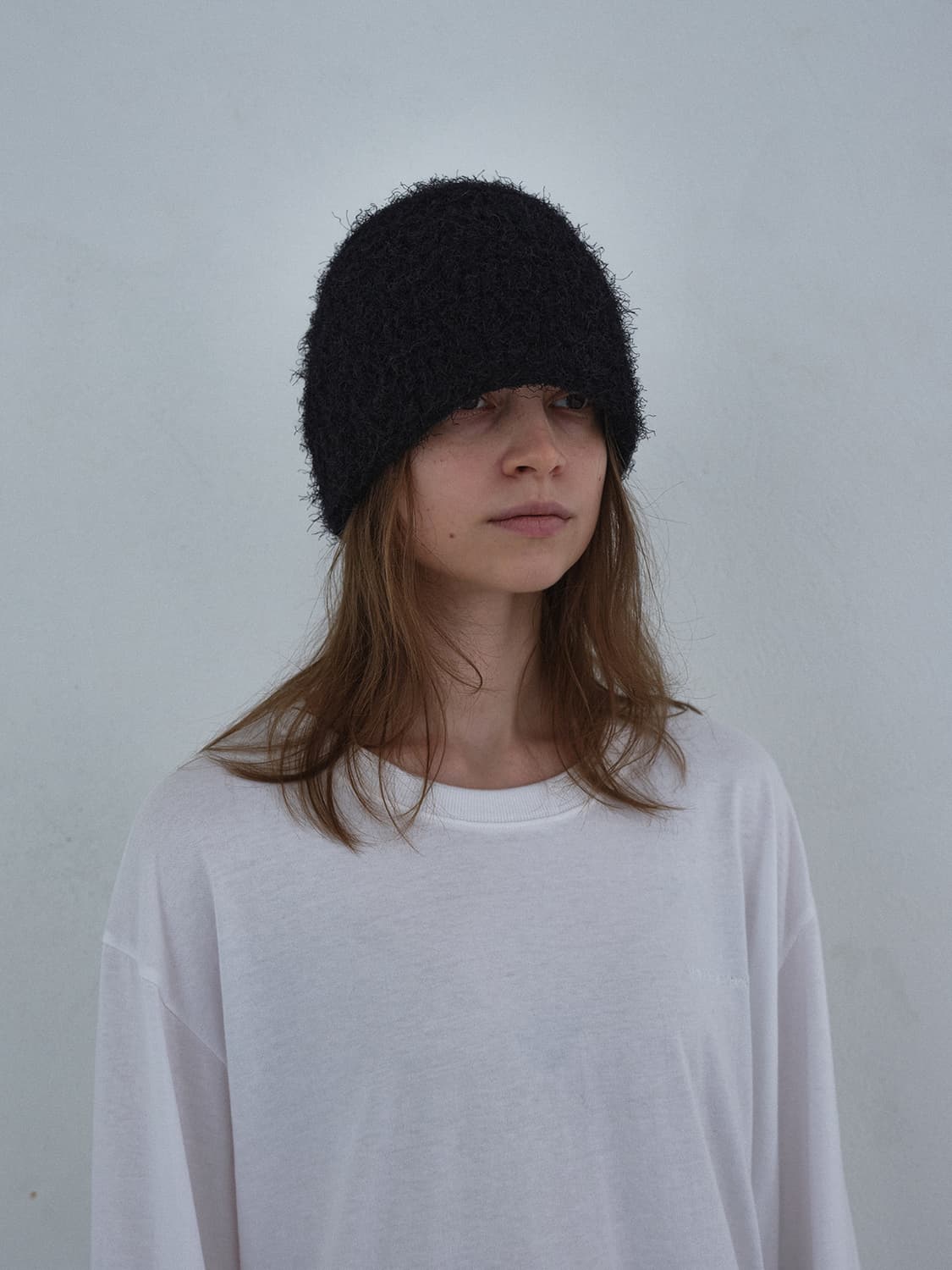 낫띵에브리띵 헤어리 비니 블랙 상품이미지4