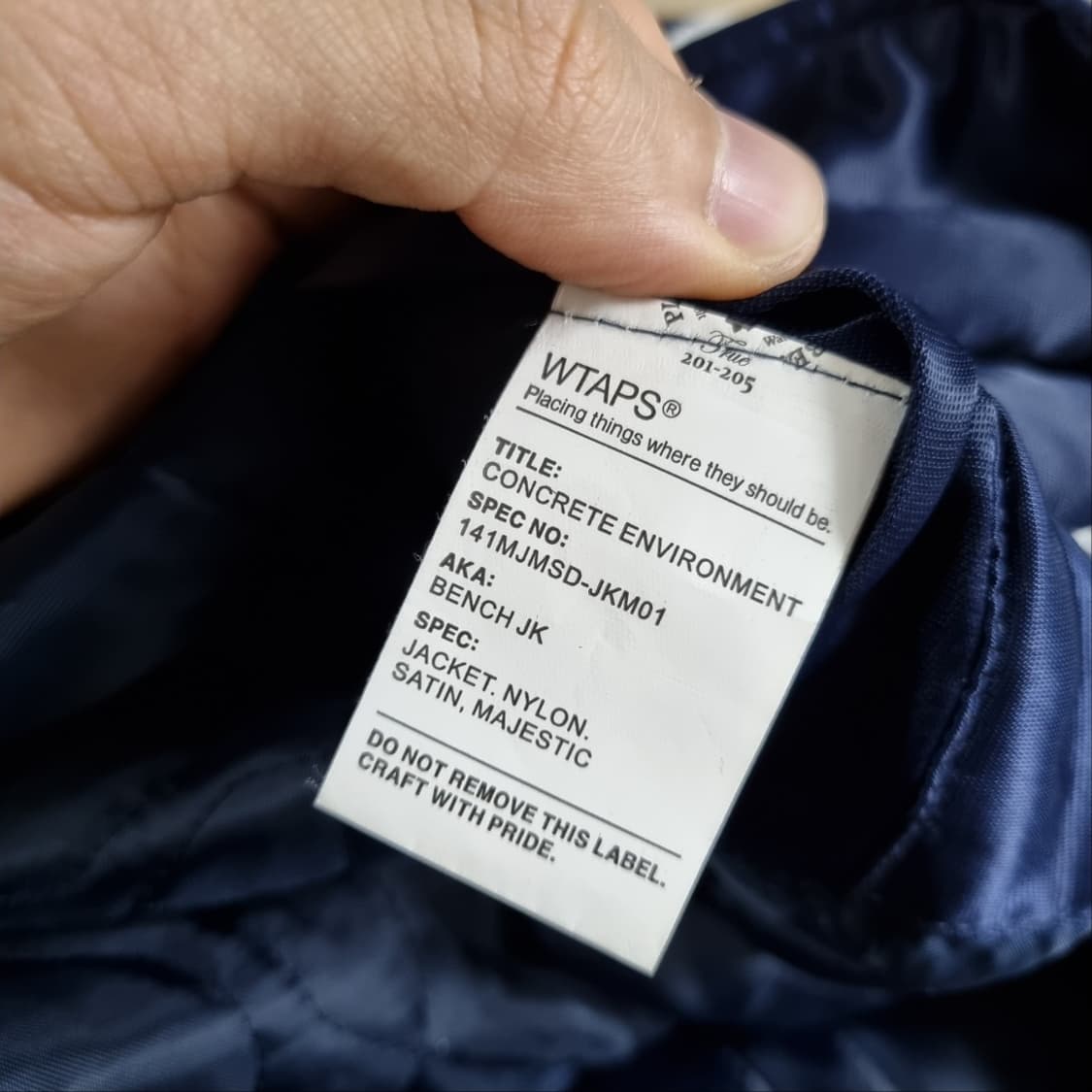 더블탭스 X 마제스틱 콜라보 디트로이트 바시티 벤치 자켓 상품이미지9