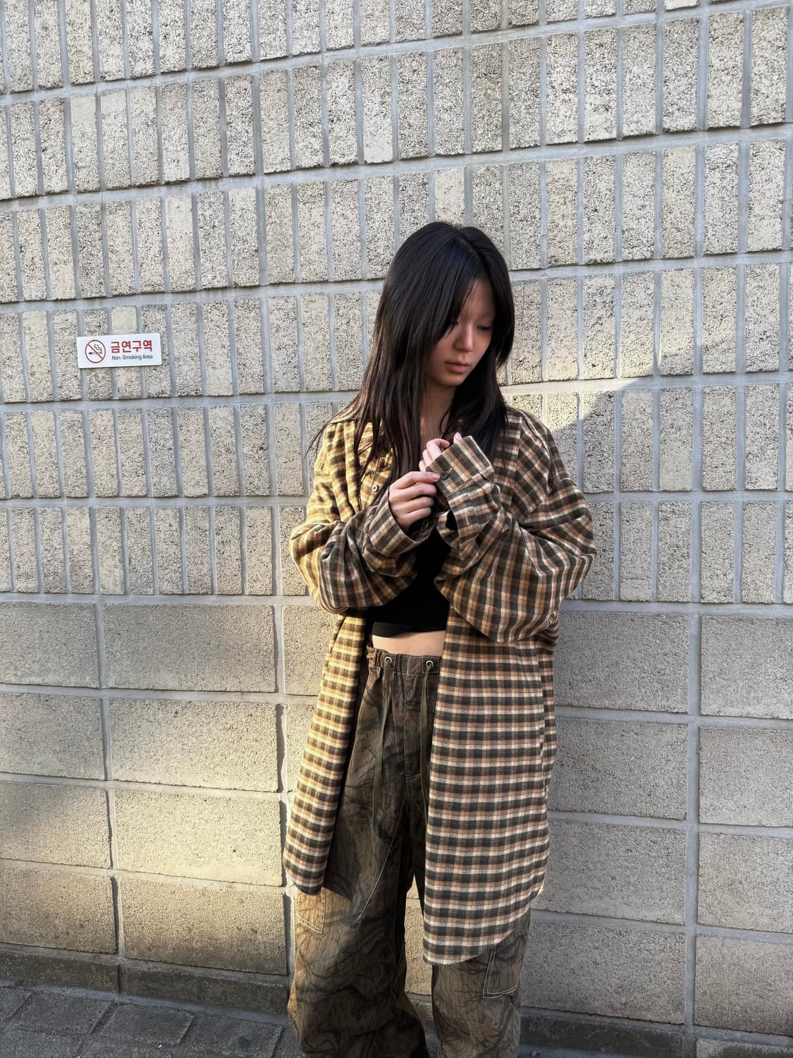 L.L.Bean 오버사이즈 롱 체크셔츠 상품이미지10