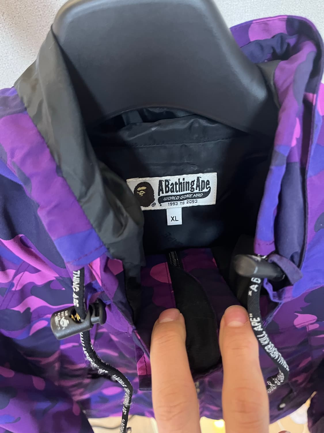 베이프 스노우보드 카모 자켓 퍼플 상품이미지6