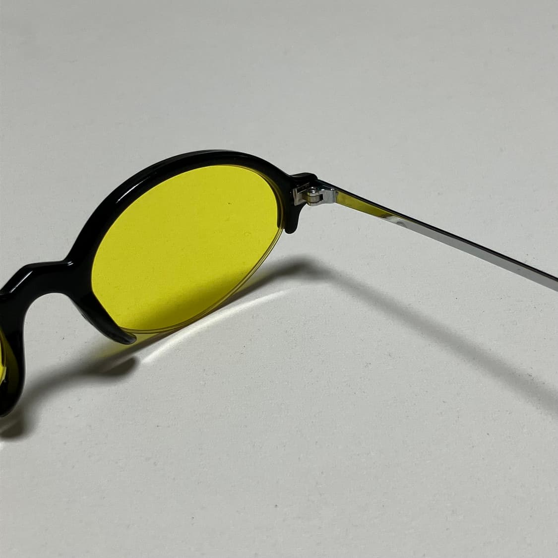 반무테 빈티지 선글라스 black yellow 상품이미지5