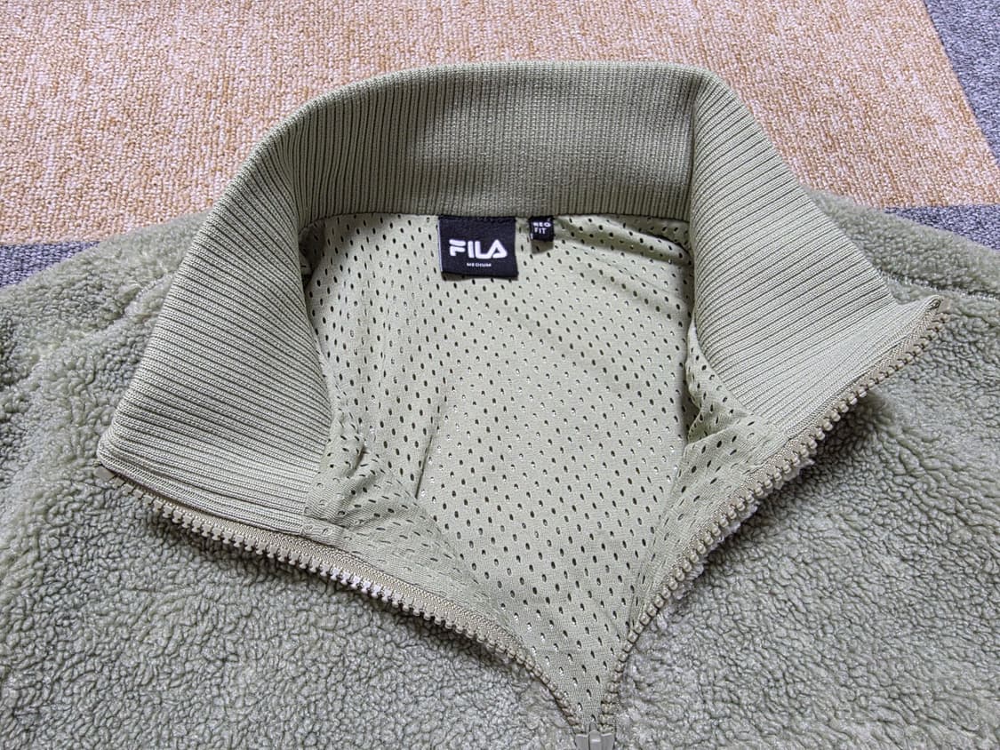 fila휠라 여성 스튜디오 뽀글이 플리스 반집업 [M사이즈] 상품이미지2