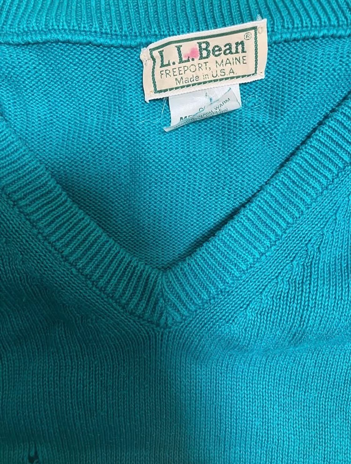 엘엘빈 민트 브이넥 니트 상품이미지3