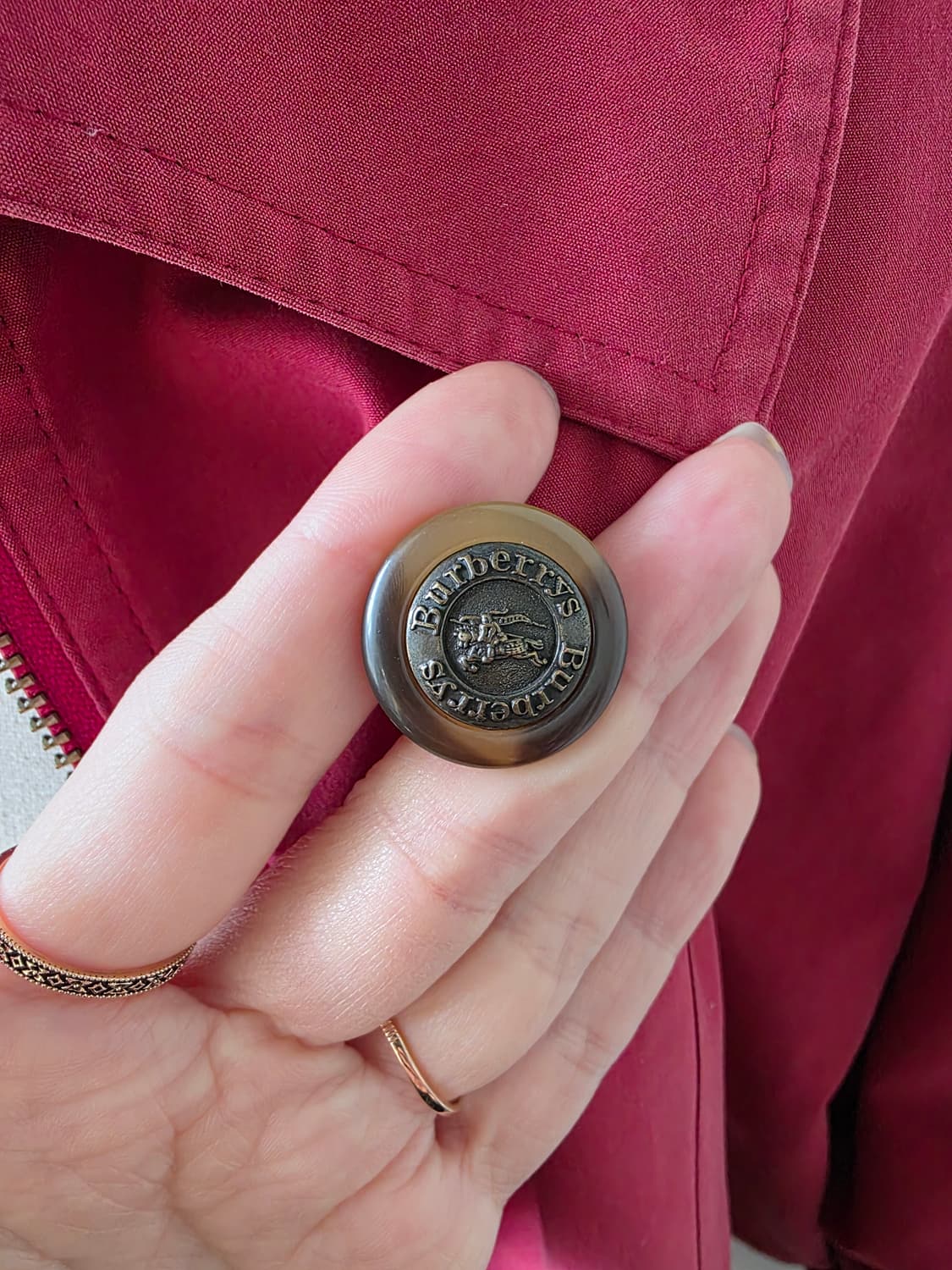 버버리(Burberrys) 빈티지 오버핏 하프 트렌치 코트 상품이미지4