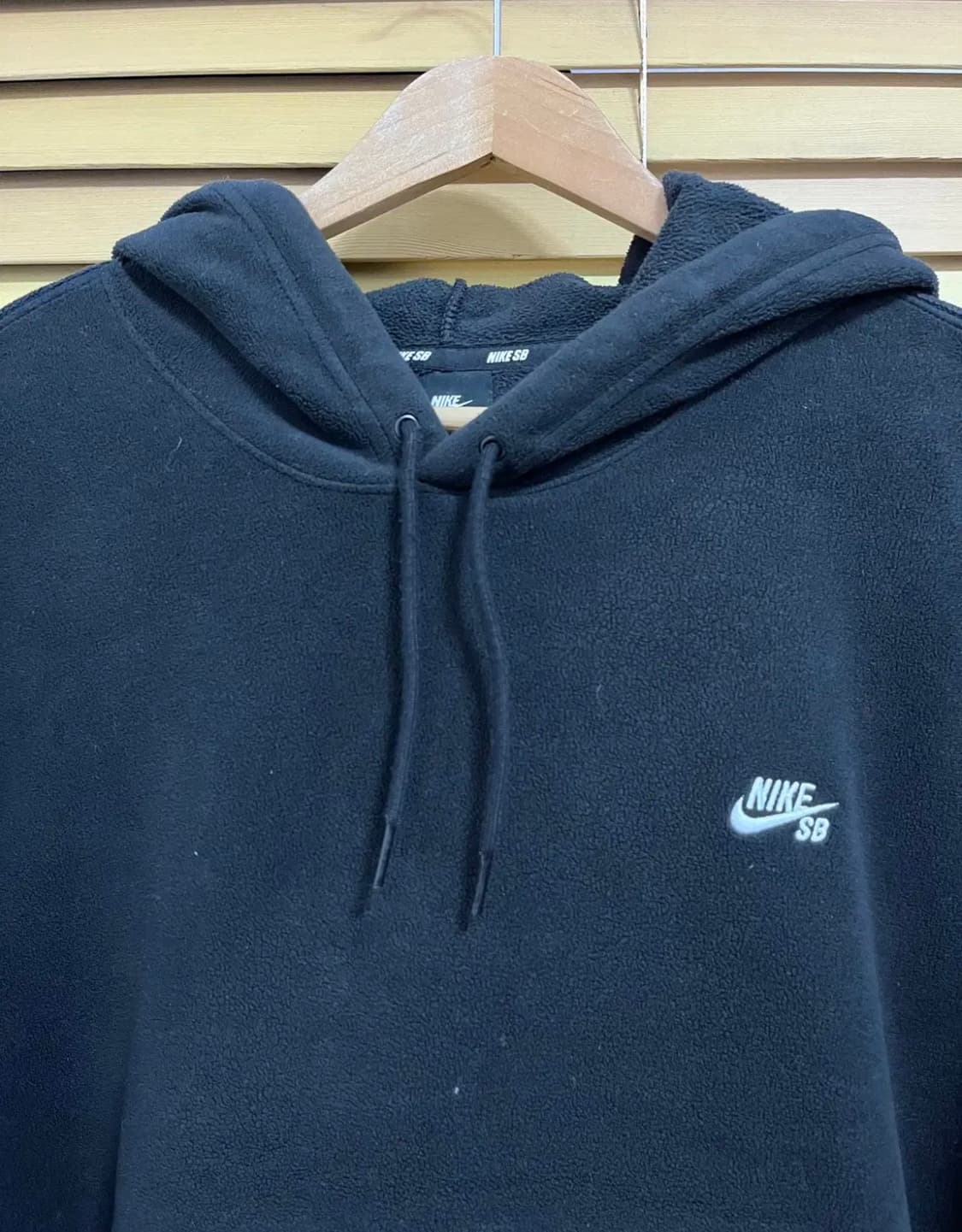 나이키 남성 블랙 후리스후드티셔츠 상품이미지1