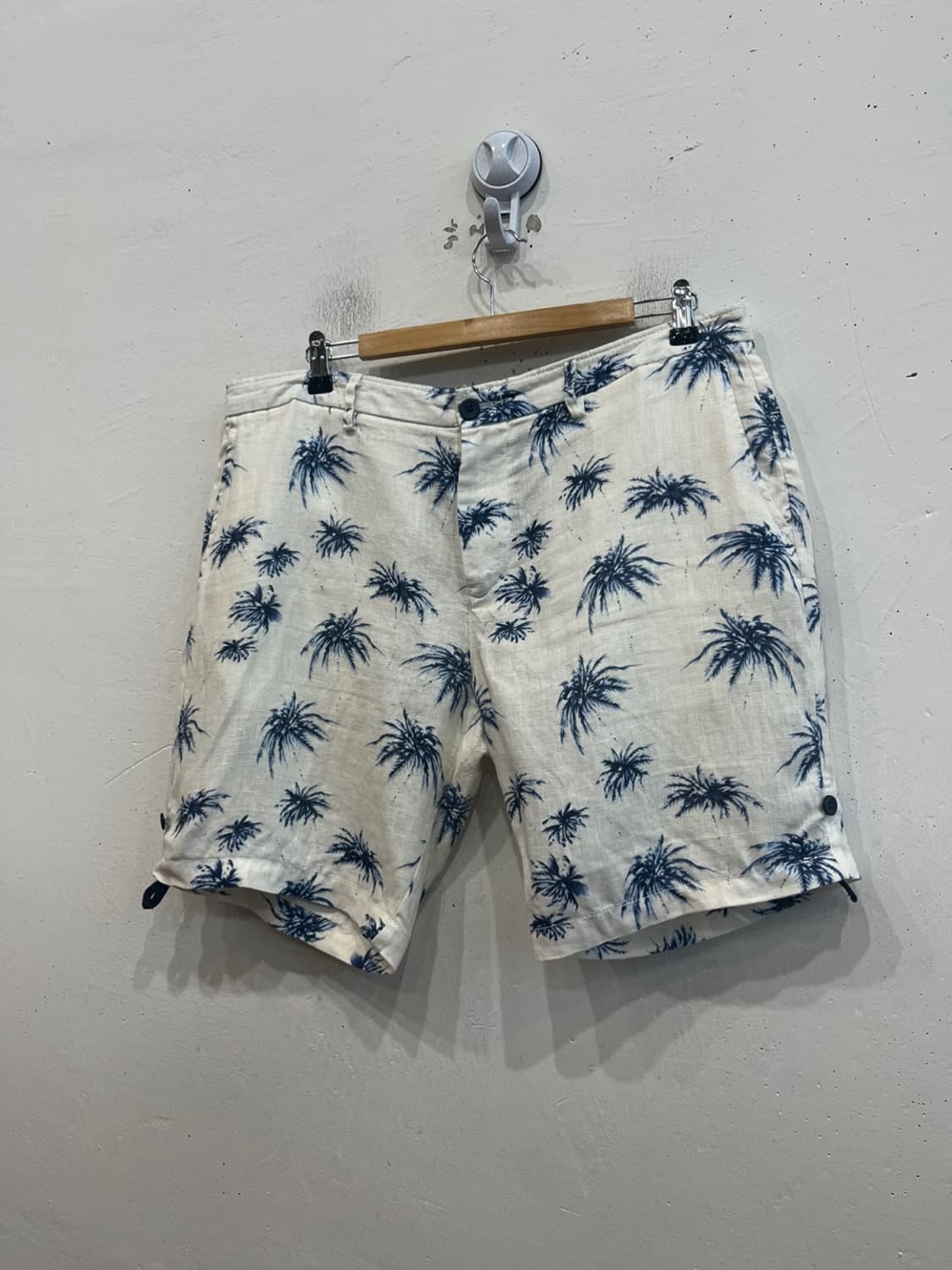 ZARA 자라 퓨어린넨 하와이안 쇼츠 반바지 37 상품이미지1