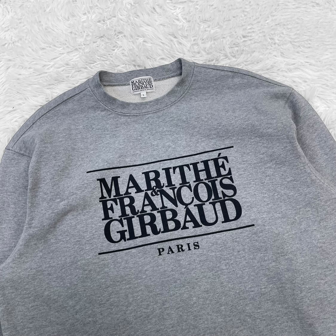 마리떼프랑소와저버 스펠 로고 맨투맨 그레이 상품이미지3