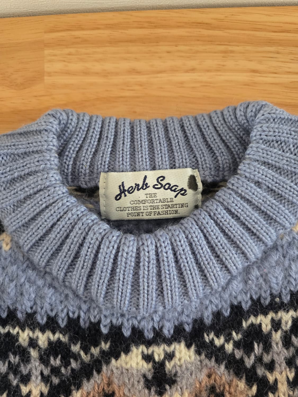 Herb Soap 패어아일 패턴 니트 상품이미지2