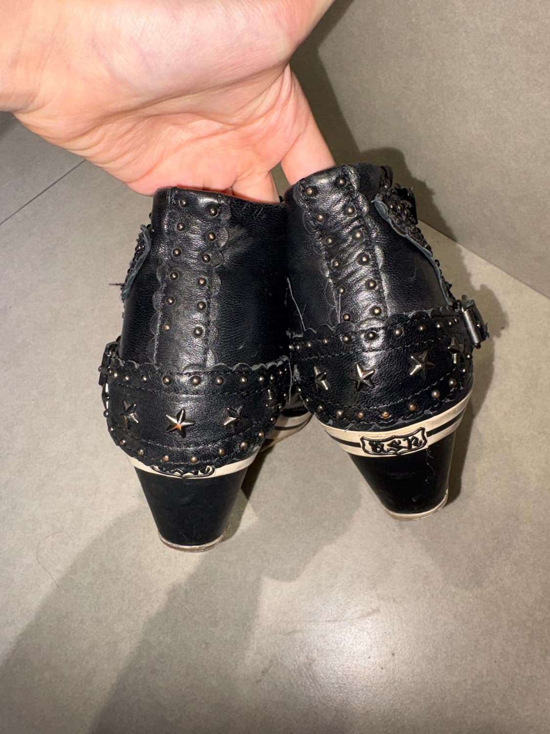 아쉬 스터드 레이스 블랙 웨지스니커즈 37 상품이미지2