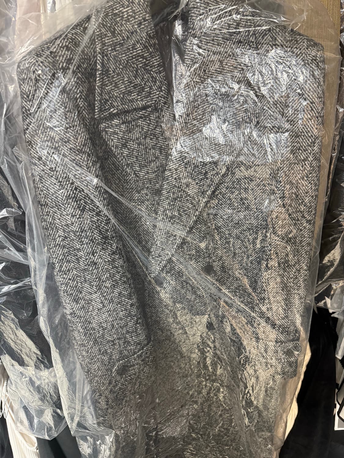 세비지 / 헤링본 롱 코트 / M 상품이미지6