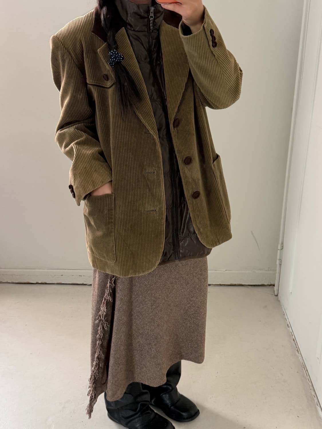 일본빈티지 코듀로이 블레이저 자켓 상품이미지3