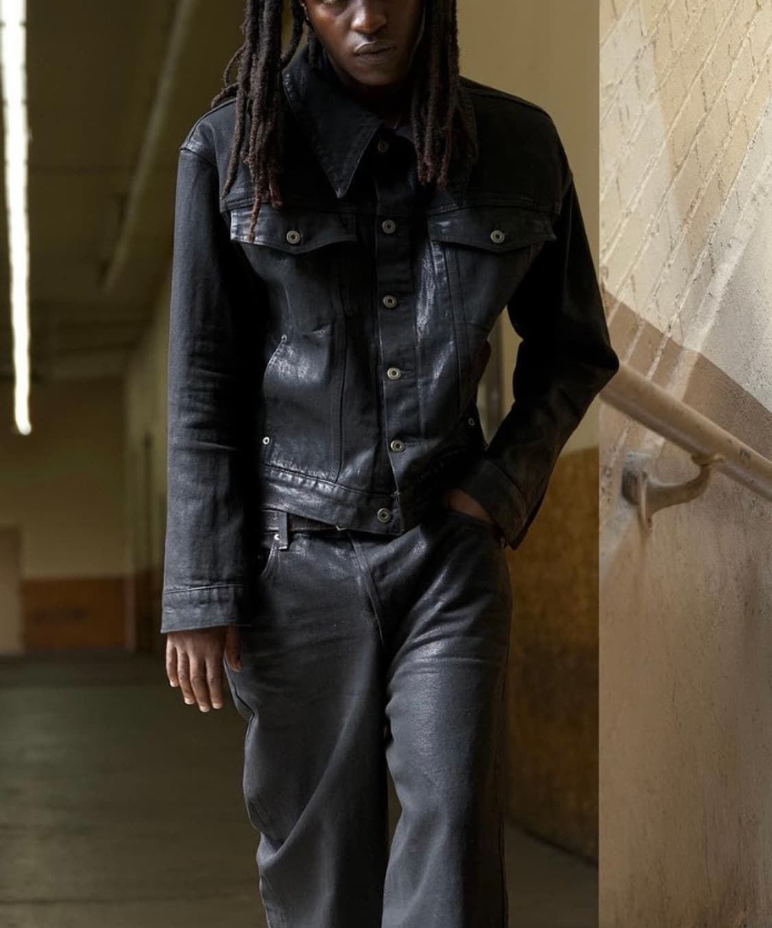 K-two studios waxed denim jacket 왁스 코팅 상품이미지1