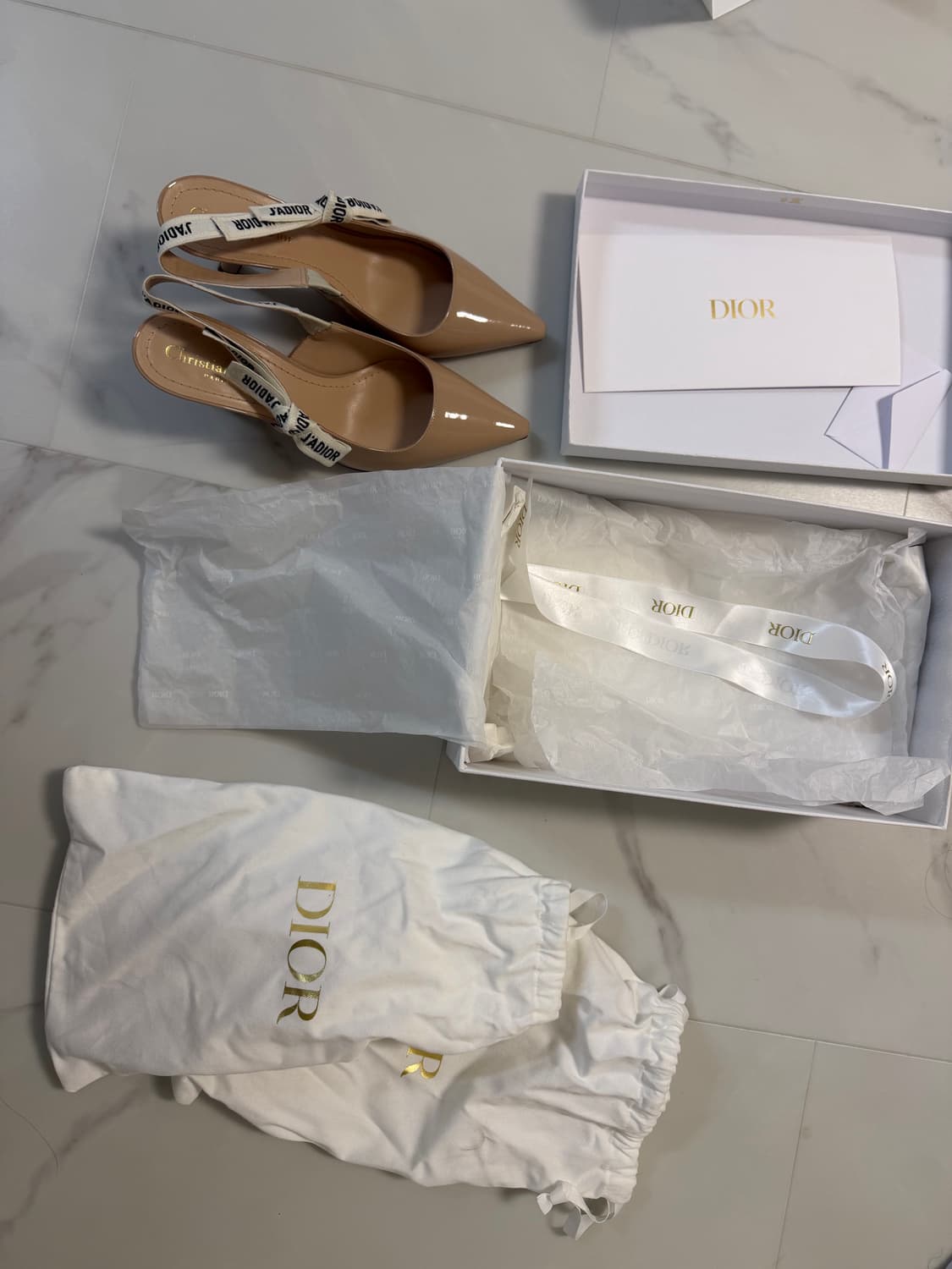 디올 자디올 슬링백 펌프스 베이지 37.5 상품이미지7