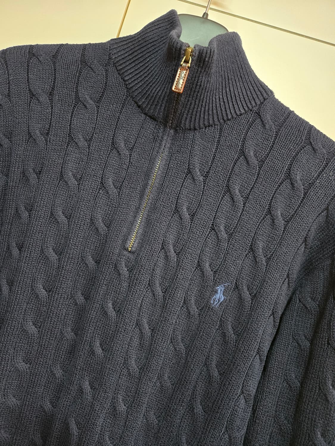 폴로 랄프로렌 케이블 하프집업 니트 상품이미지3