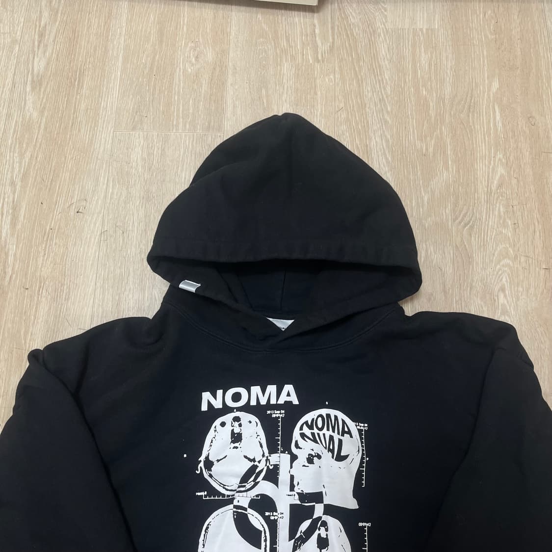 노매뉴얼 NOMANUAL MRI 프린팅 후드티 XL(105) 상품이미지3