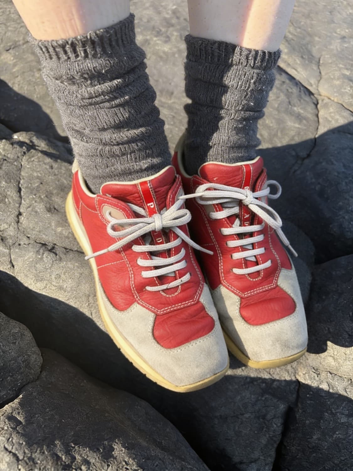 Prada sports Leather Sneakers  Size 36.5 상품이미지1