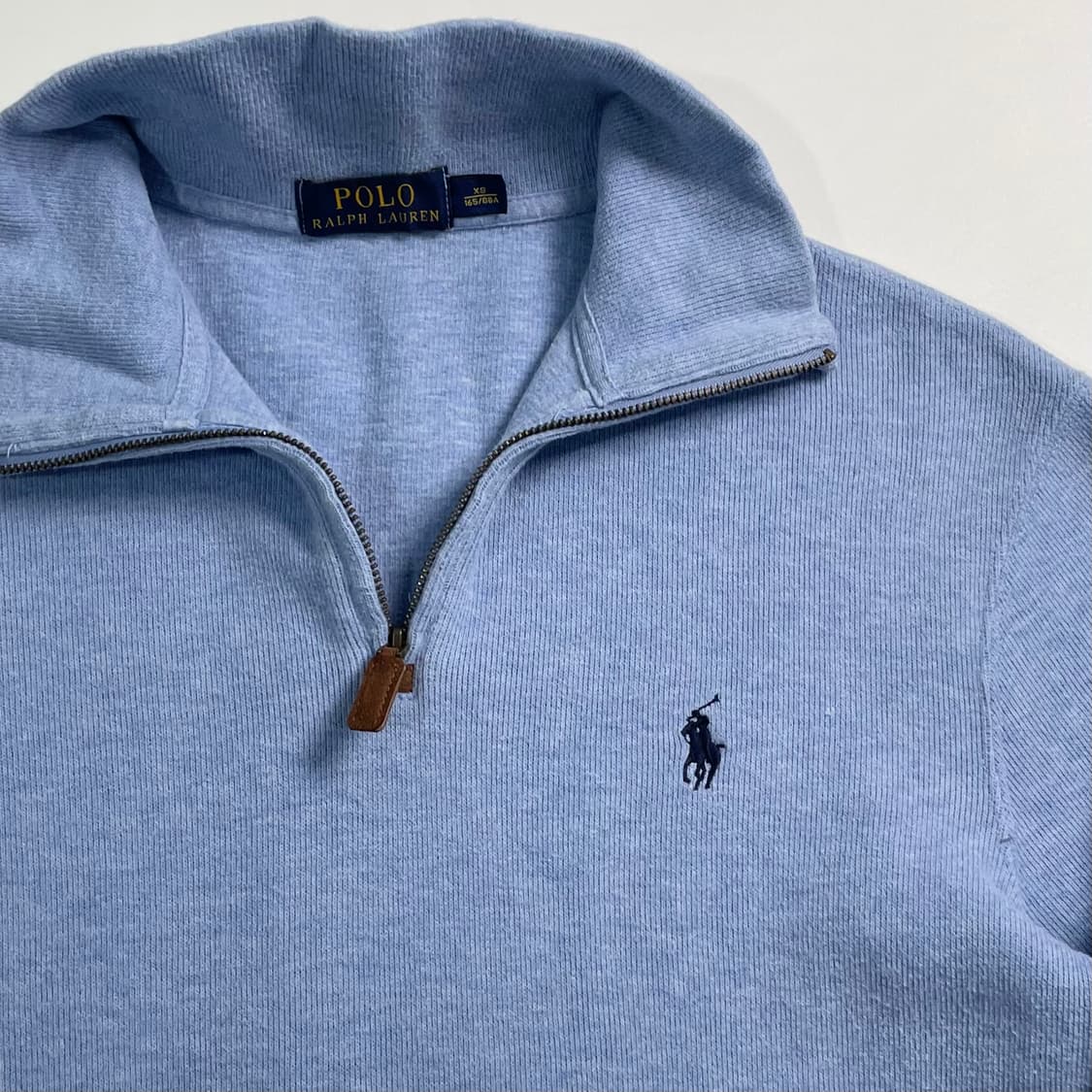 폴로 랄프로렌 스카이블루 반집업 상품이미지3