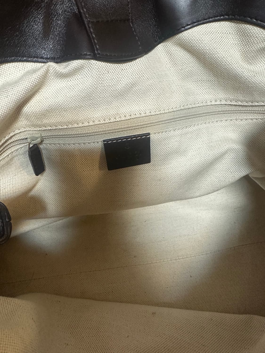 구찌 시마 수키 레더 숄더백 브라운 상품이미지3