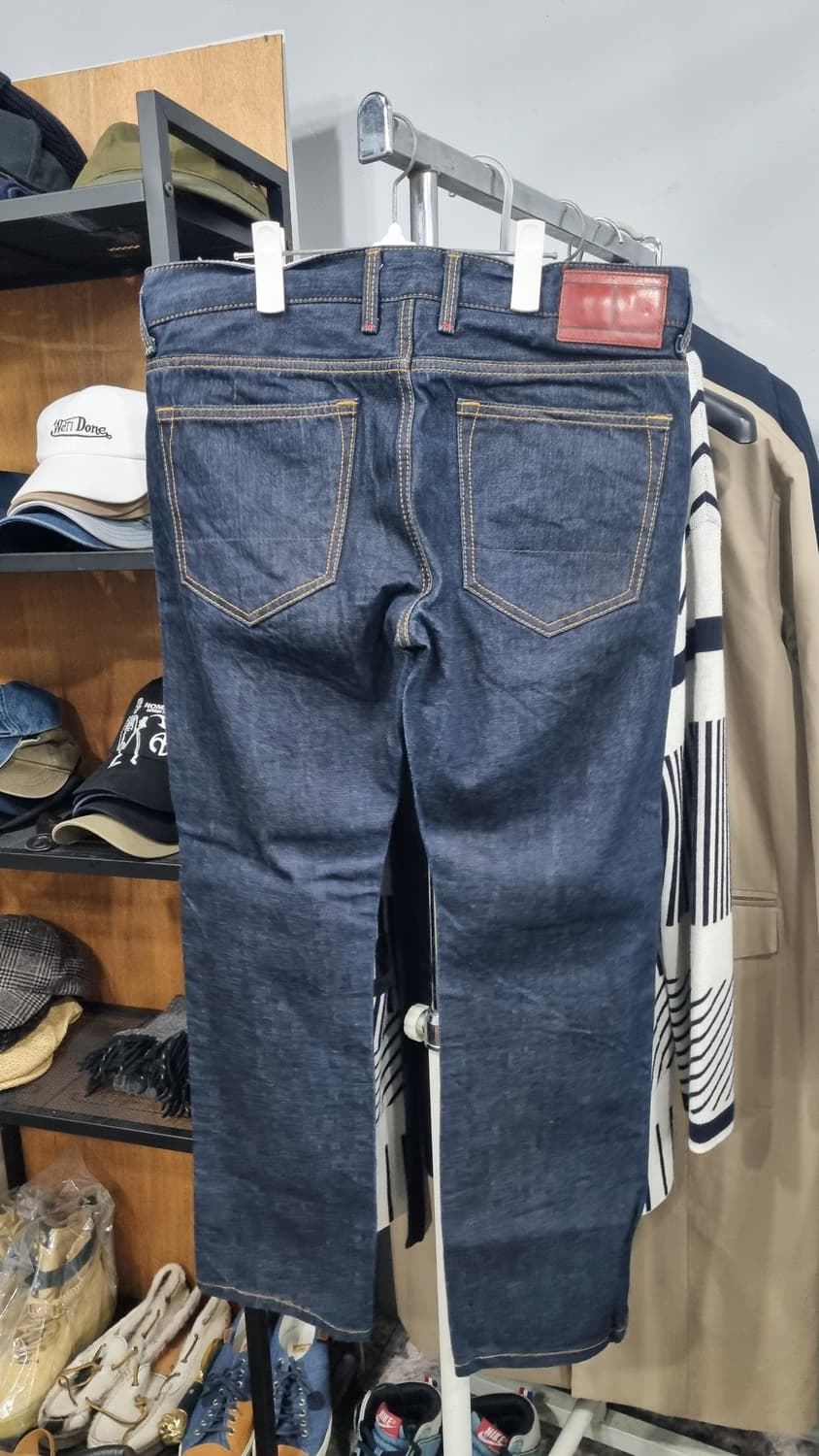 타미 콘밀데님 셀비지 슬림스트레이트 청바지 33~34size 컨디션9 상품이미지5