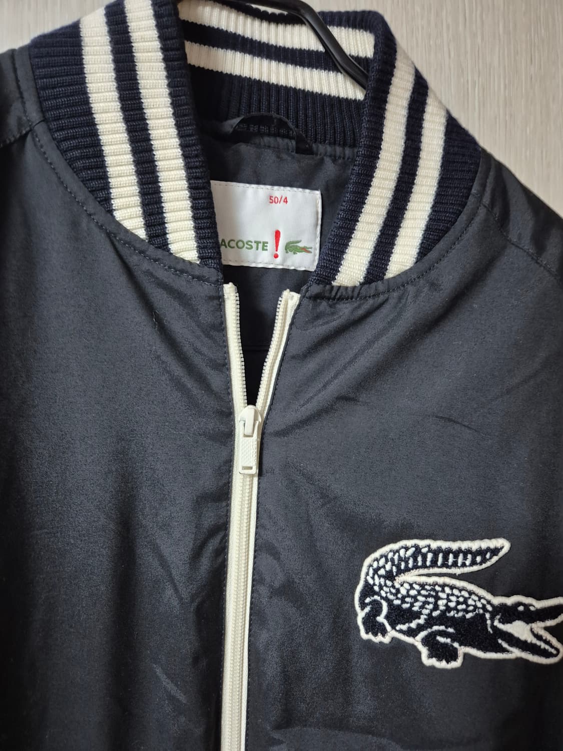 라코스테 빅크록 누빔 점퍼 블루종 야구점퍼 50 상품이미지3