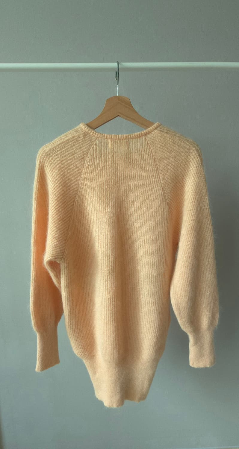 살구빛 키드모헤어 니트 - Lil pour l'autre Paris 상품이미지2