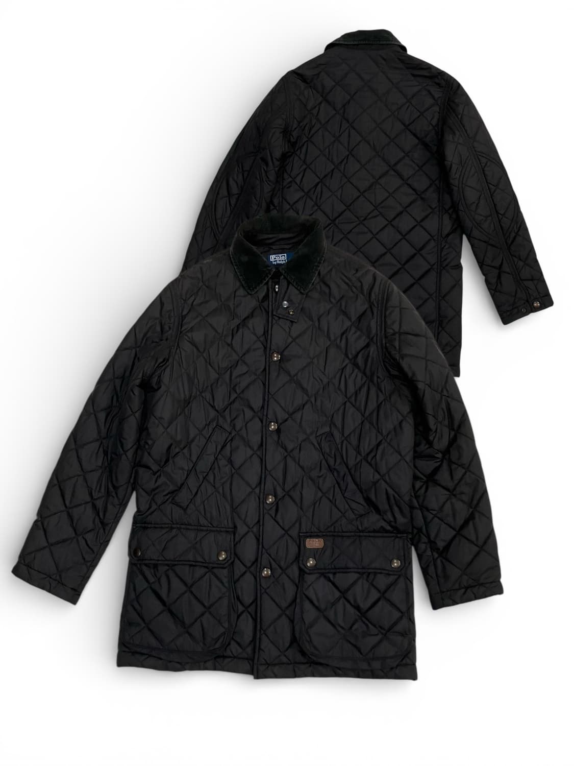 폴로 랄프로렌 블랙 퀼팅 점퍼 자켓 S 상품이미지1