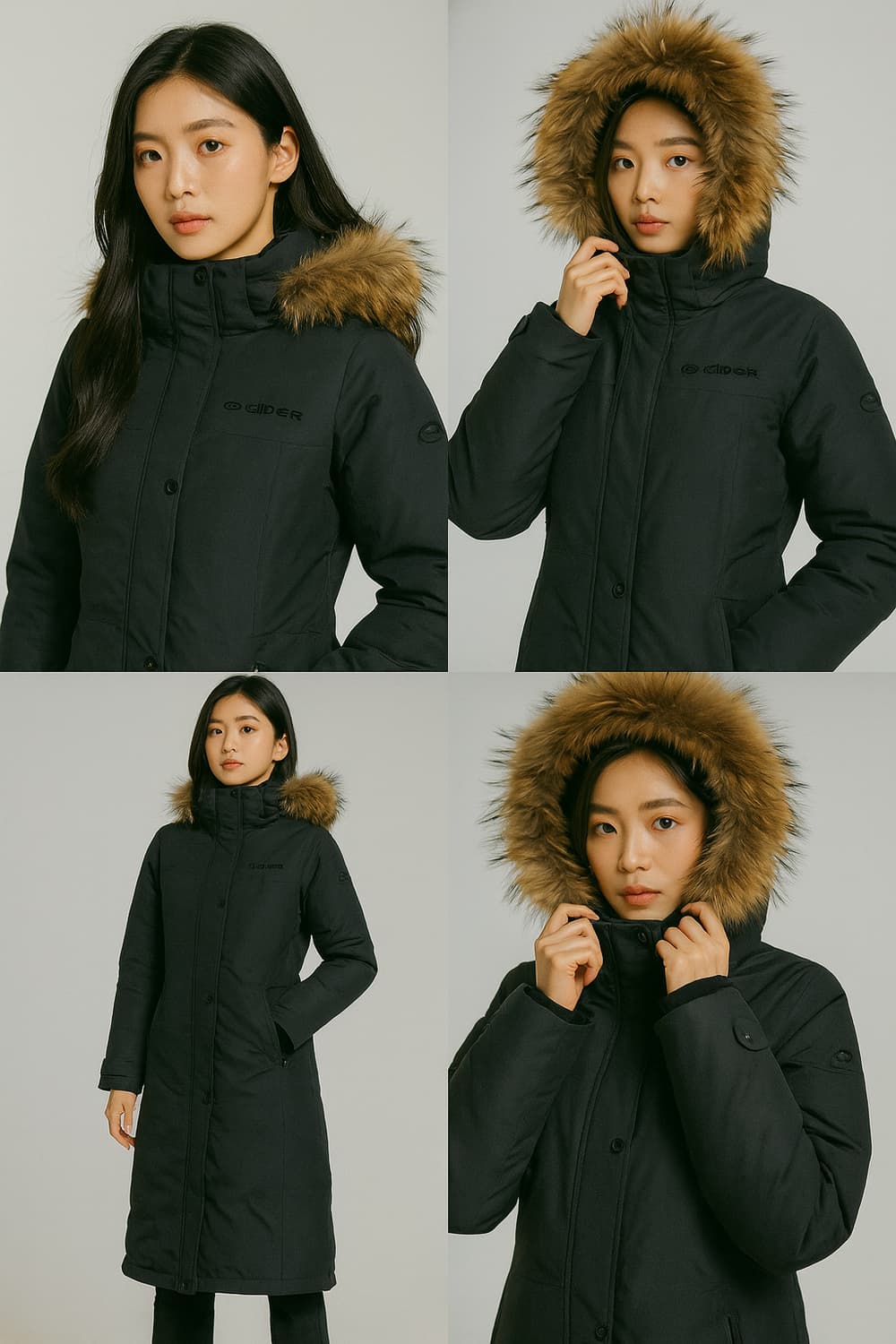 아이더 차콜 덕다운 롱패딩 여자 S 88 48 상품이미지1