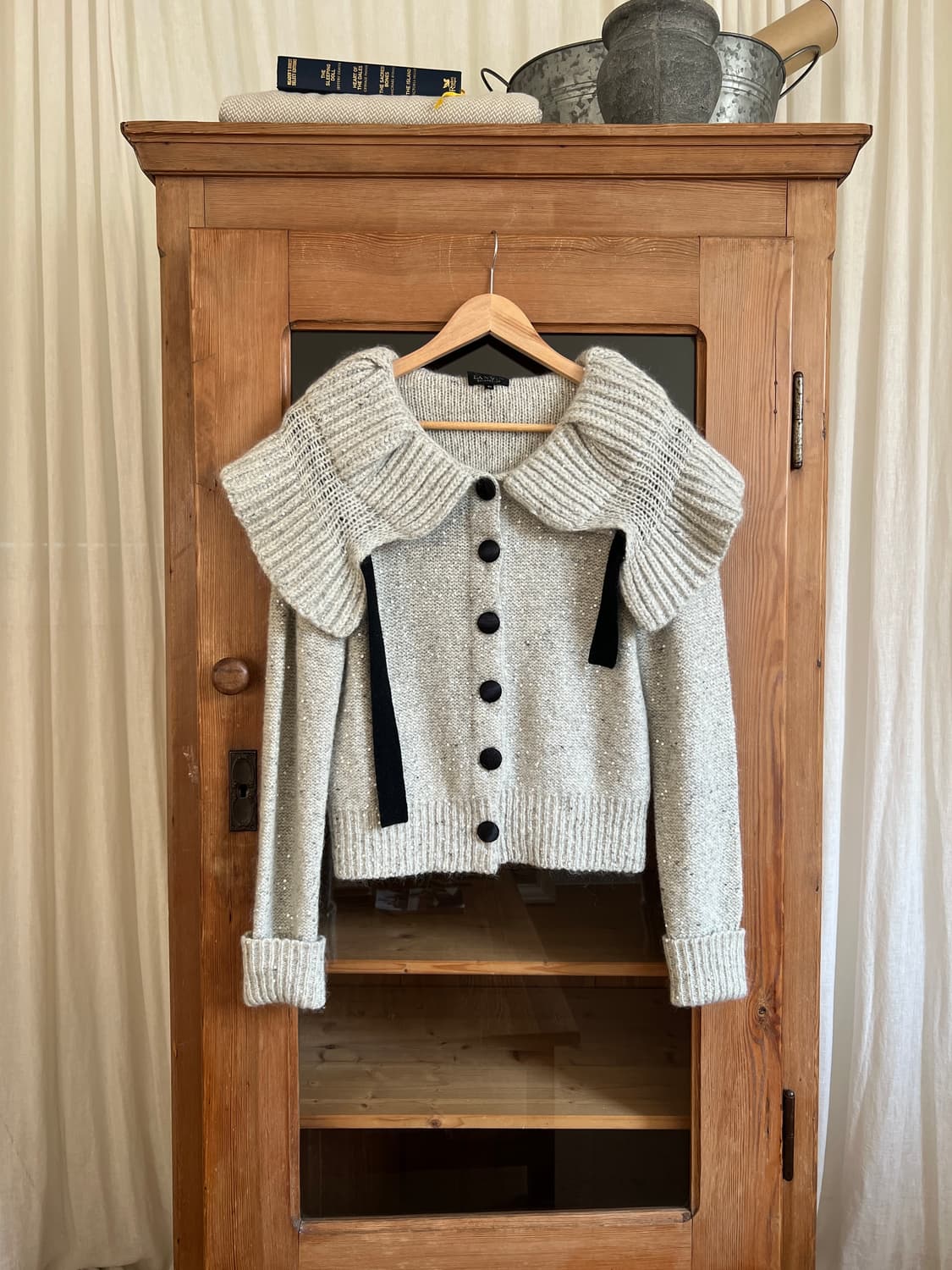 랑방 컬렉션 스팽글 니트 가디건 상품이미지1