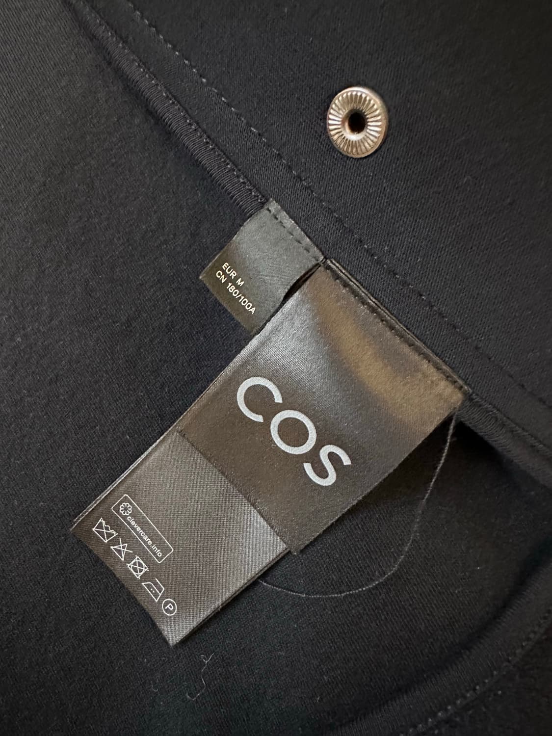 COS 레귤러 핏 집업 재킷 자켓 보일드 울 네이비  M 사이즈 상품이미지3