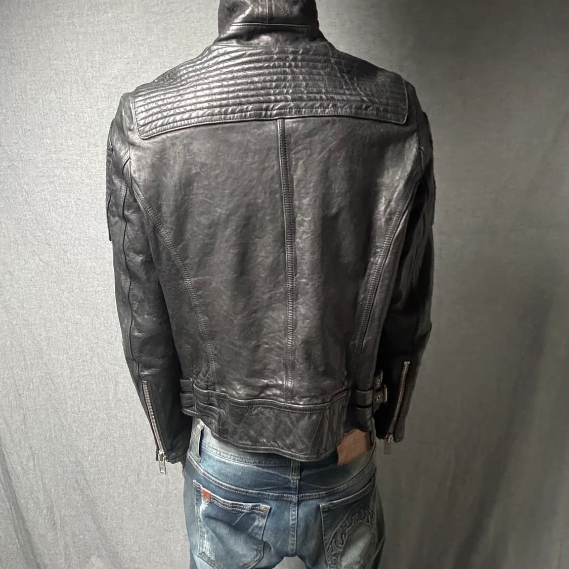 ltaly lamb skin leather jacket 상품이미지4