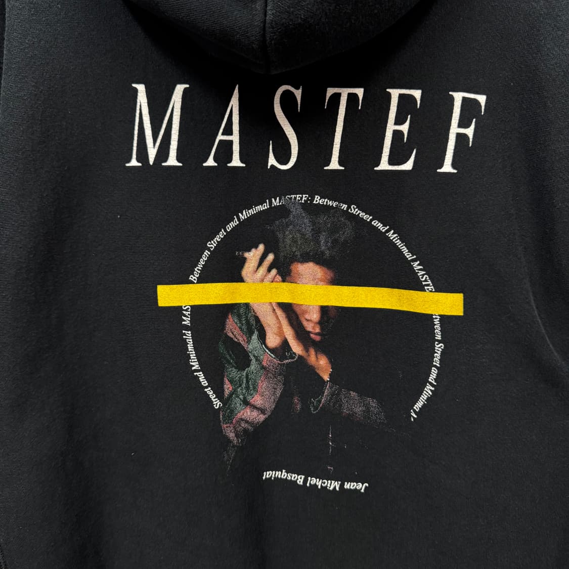 챔피온 스웻셔츠 후드 리버스위브 MASTEF 백 프린트 포인트 블랙 상품이미지6