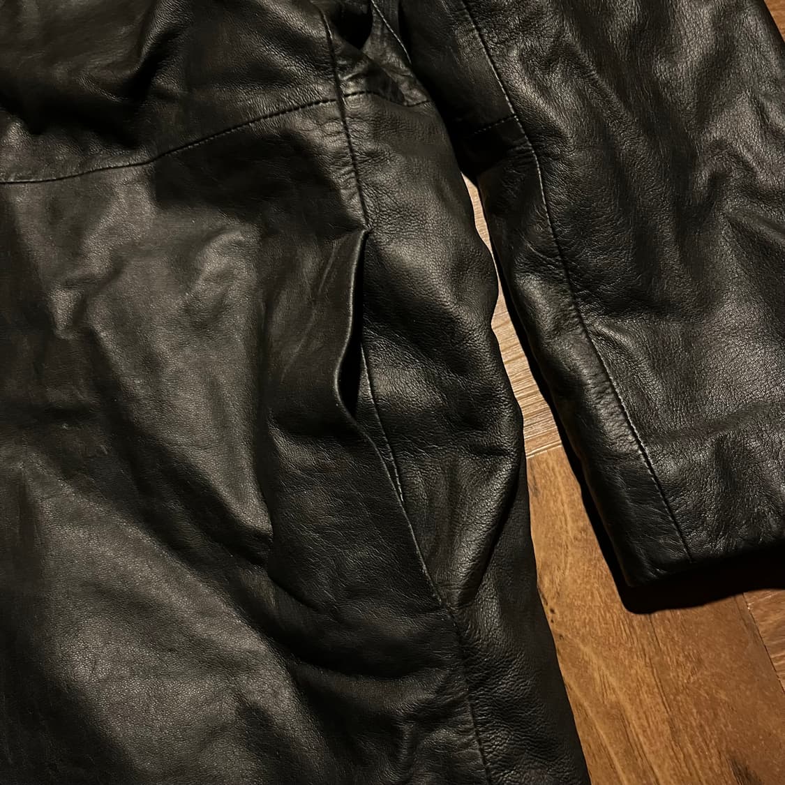 CALVIN KLEIN leather collar shirt jacket 상품이미지4