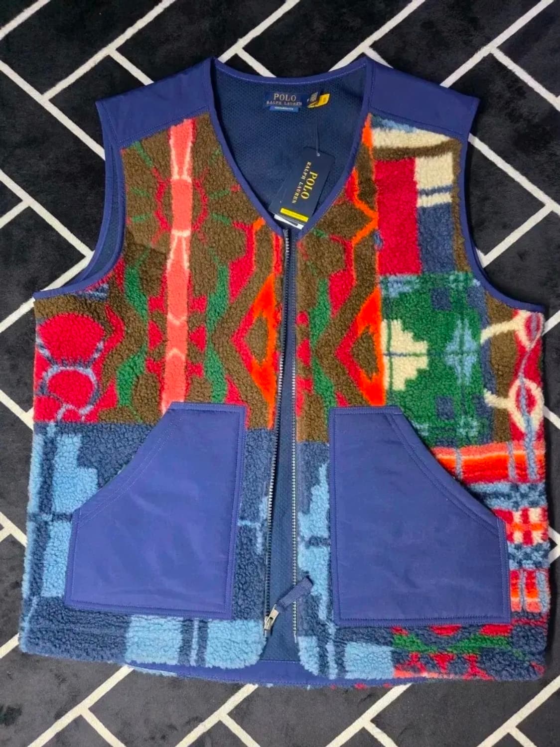 폴로 랄프로렌 아즈텍 플리스 베스트 M 상품이미지1