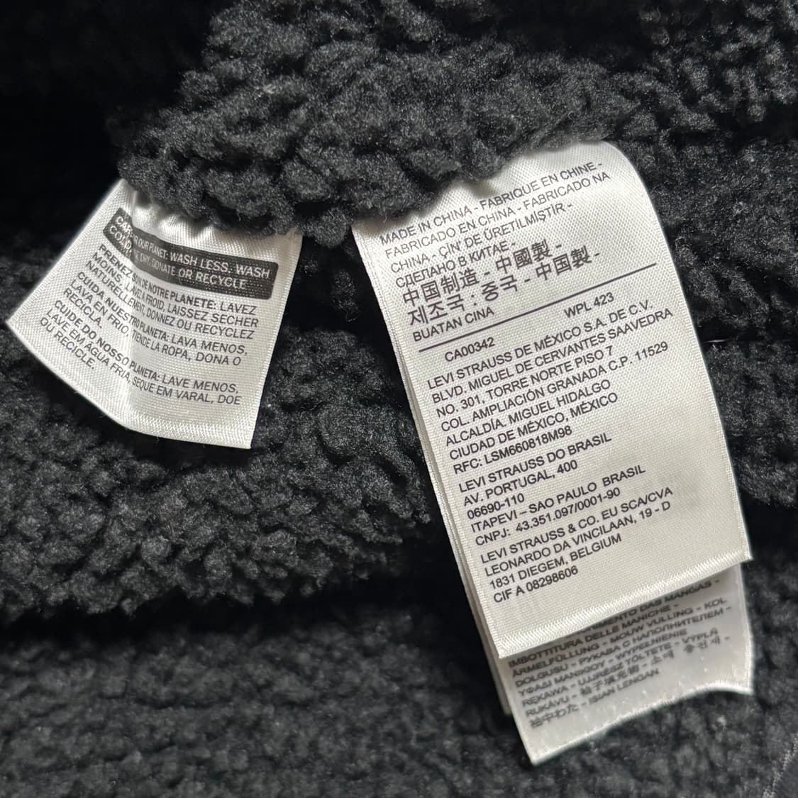 XL 리바이스 블랙 쉐르파 트리거 자켓 상품이미지5