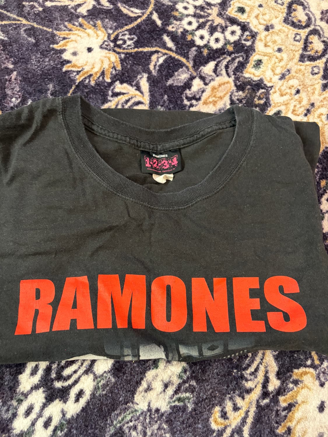 90's RAMONES Vintage Tee Black xxl 상품이미지2