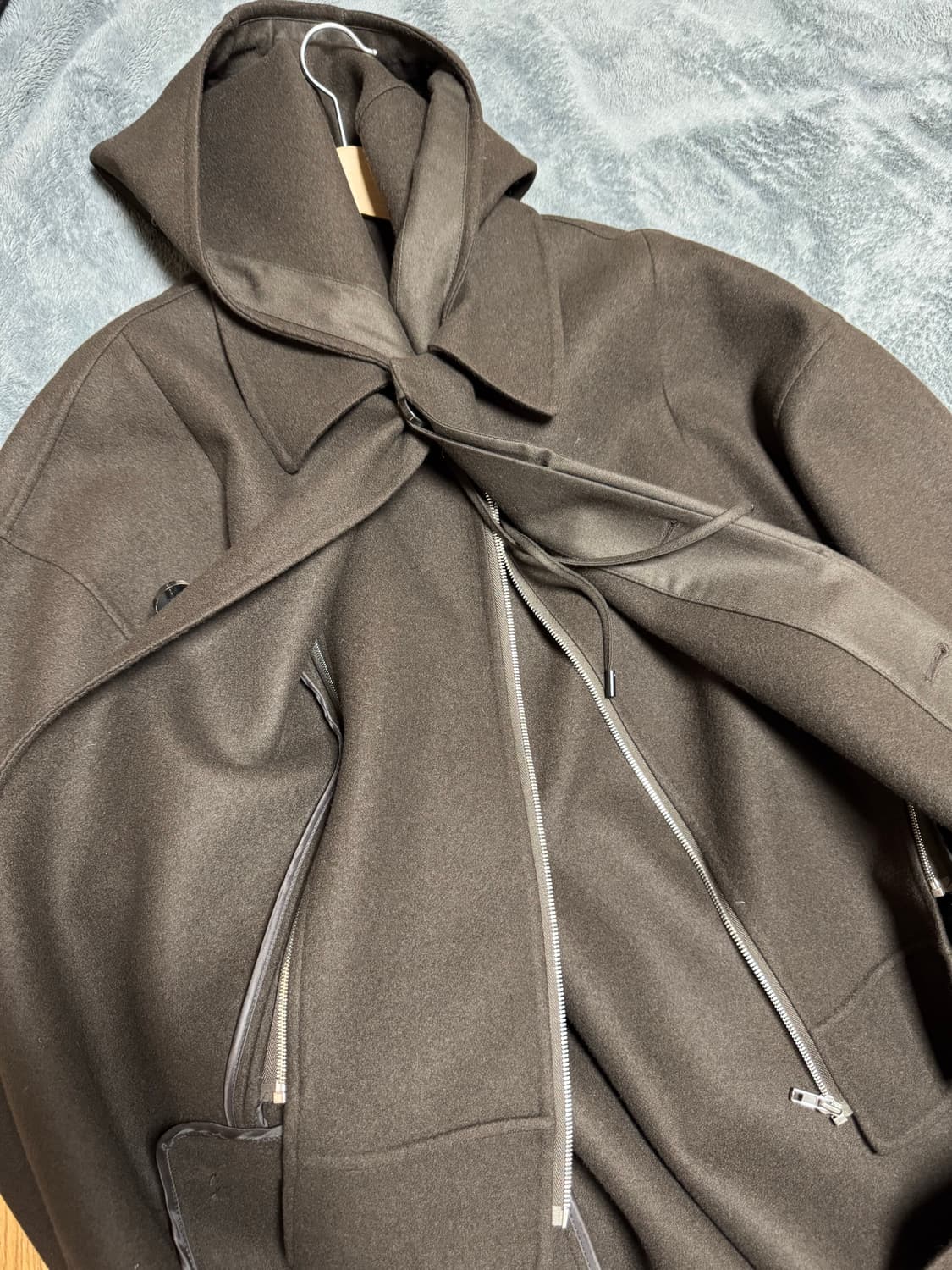 준지 헨드메이드 후드 코트 상품이미지2