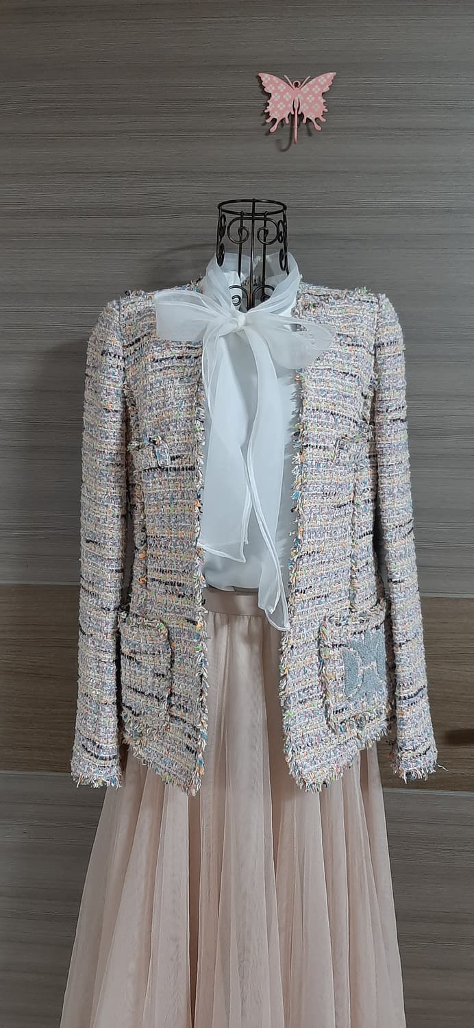 듀엘 트위드 자켓 상태굿  상품이미지2