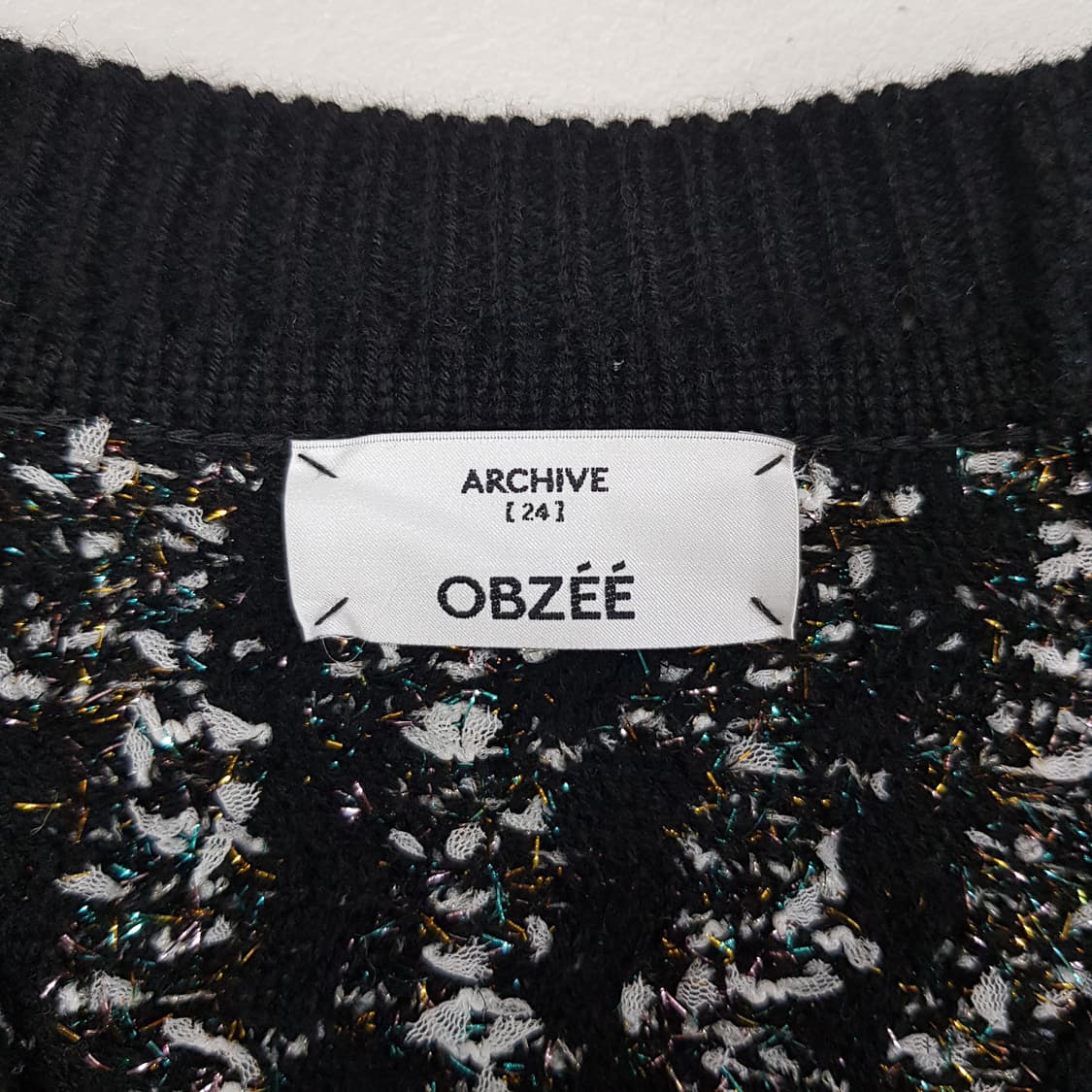 오브제 OBZEE 2022 트위드 니트 가디건 F사이즈 상품이미지5