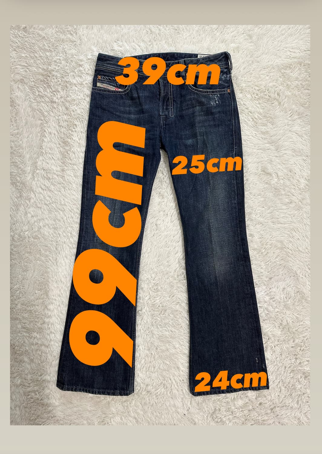 디젤 자탄 슬림 부츠컷 청바지 W28 L30 상품이미지2