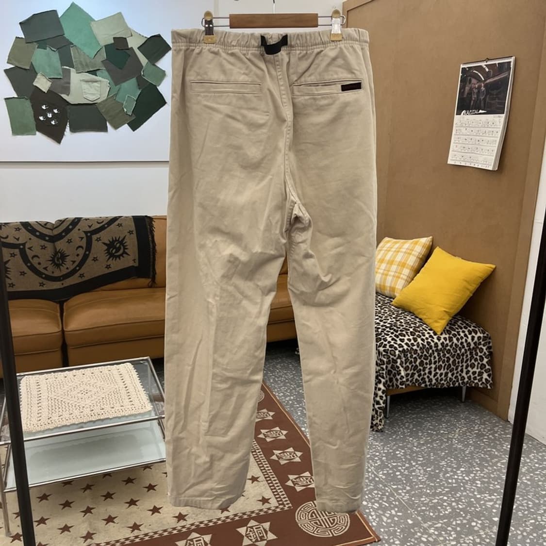 그라미치 빈티지 루즈 테이퍼드핏 벨티드 코튼팬츠 L C10199 상품이미지4