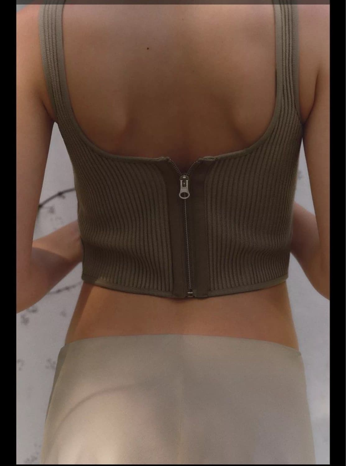 (새상품) ZARA 자라 코르셋 니트탑 상품이미지3