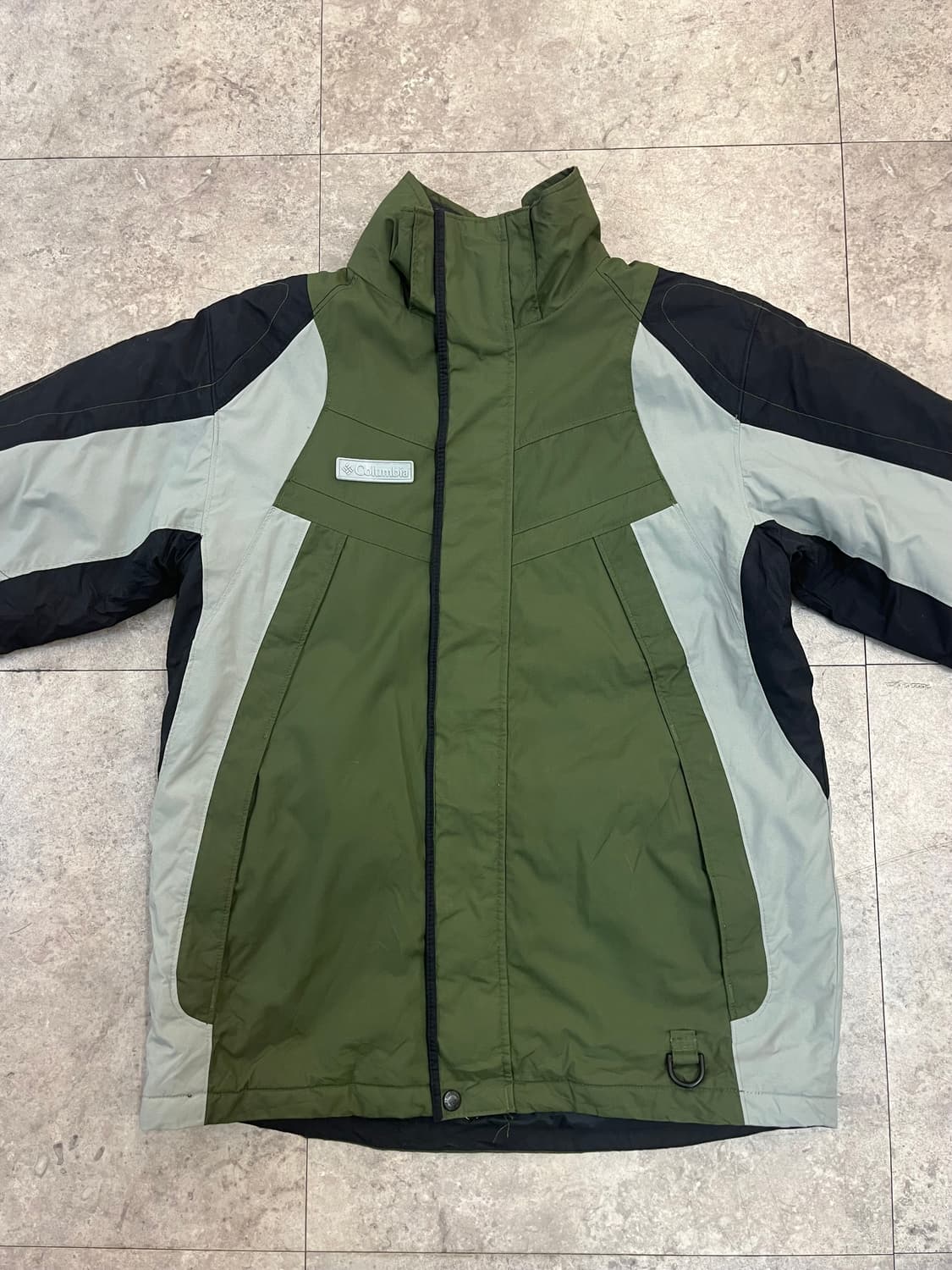 컬럼비아 배색 바람막이 자켓 카키 #csz2678 상품이미지4