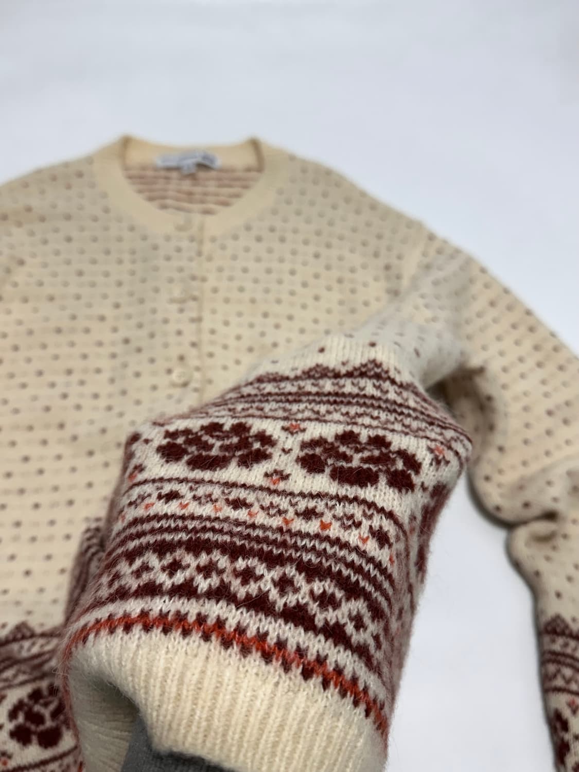 유니클로 X 이네스 노르딕 니트 가디건 상품이미지4